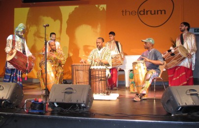 Us & African drummers