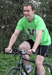 Dr Alastair Sandilands in Training before 500km Bike Ride Next month