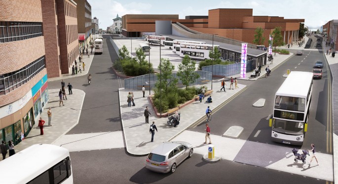 What the finished bus station will look like credit. Leicester City Council