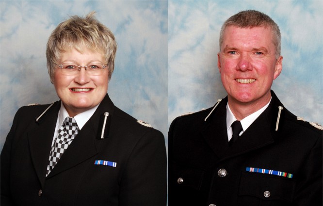 Steph Morgan and Simon Edens awarded the Queen’s Police Medal (QPM) in the New Year’s Honours List. Credit. Leicestershire Constabulary 