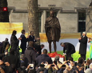 Gandhi Statue Unveiled in London’s Parliament Square