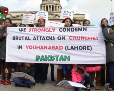 Pakistani Christians in Nottingham Protest Against Lahore Church Bombings