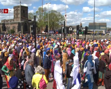 Thousands of Sikhs Take Part in Leicester’s Vaisakhi Parade