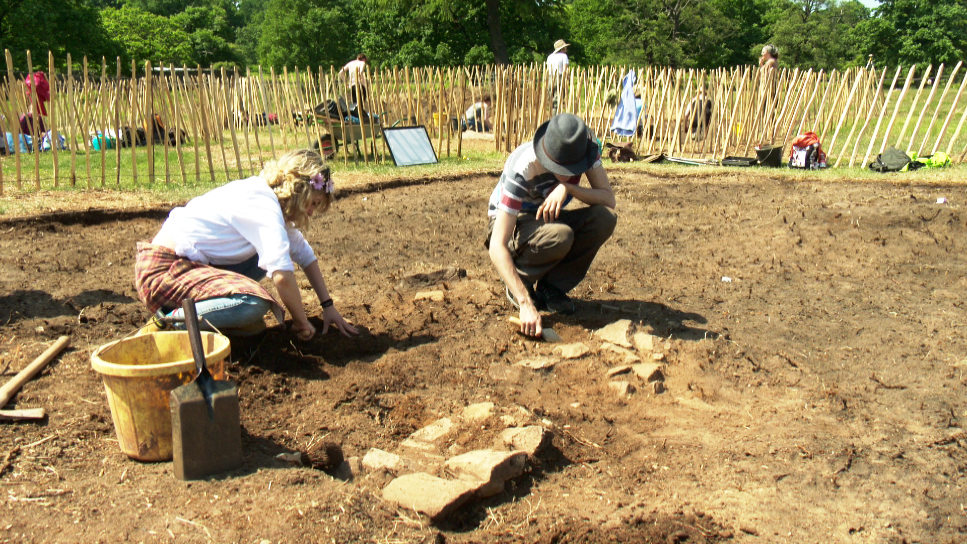 Students from the University of Leicester digging at Bradgate Park. Credit. Pukaar News