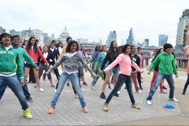 Bollywood dancers strut their stuff 