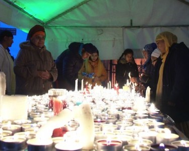 Candlelight Vigil in Leicester Shows Solidarity with Sikhs Killed in India