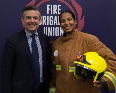 LEICESTER MP SUPPORTS FIREFIGHTERS IN LONDON