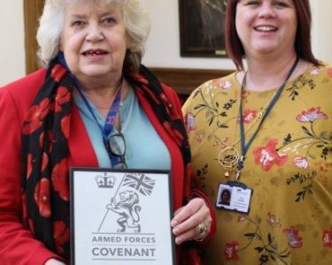 Charnwood Borough Council receive award for support of armed forces