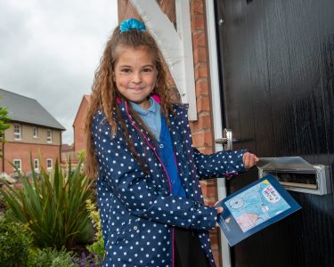 Schoolgirl brings local history to new residents