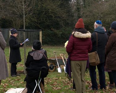 JEWISH REFUGEE REMEMBERED WITH TREE PLANTING AT LEICESTER PARK