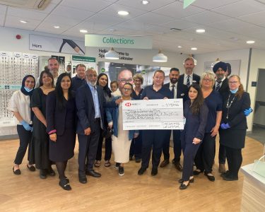 LEICESTER OPTICIANS PUT BEST FEET FORWARD FOR CHARITY