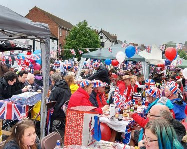 PICTURES OF LEICESTERSHIRE STREET PARTY SHARED ACROSS THE WORLD