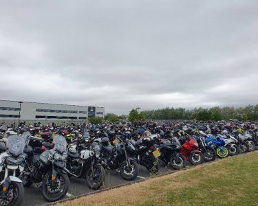BIKERS TRIUMPH IN LEICESTERSHIRE WORLD RECORD ATTEMPT