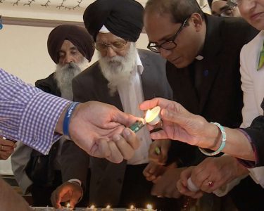 96 CANDLES LIT AT LEICESTER VIGIL IN HONOUR OF LATE QUEEN ELIZABETH II